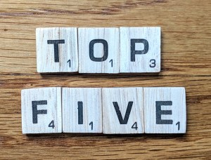 Top Five Lists, Top 5 Finance Lists, Top 5 Lists Investing. 